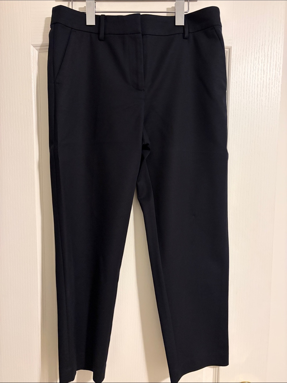 LOFT Black Straight-Leg Dress Trousers